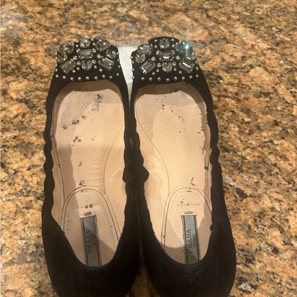 Prada ballet flat shoes Sz 39 USA Sz 9 - Picture 7 of 11
